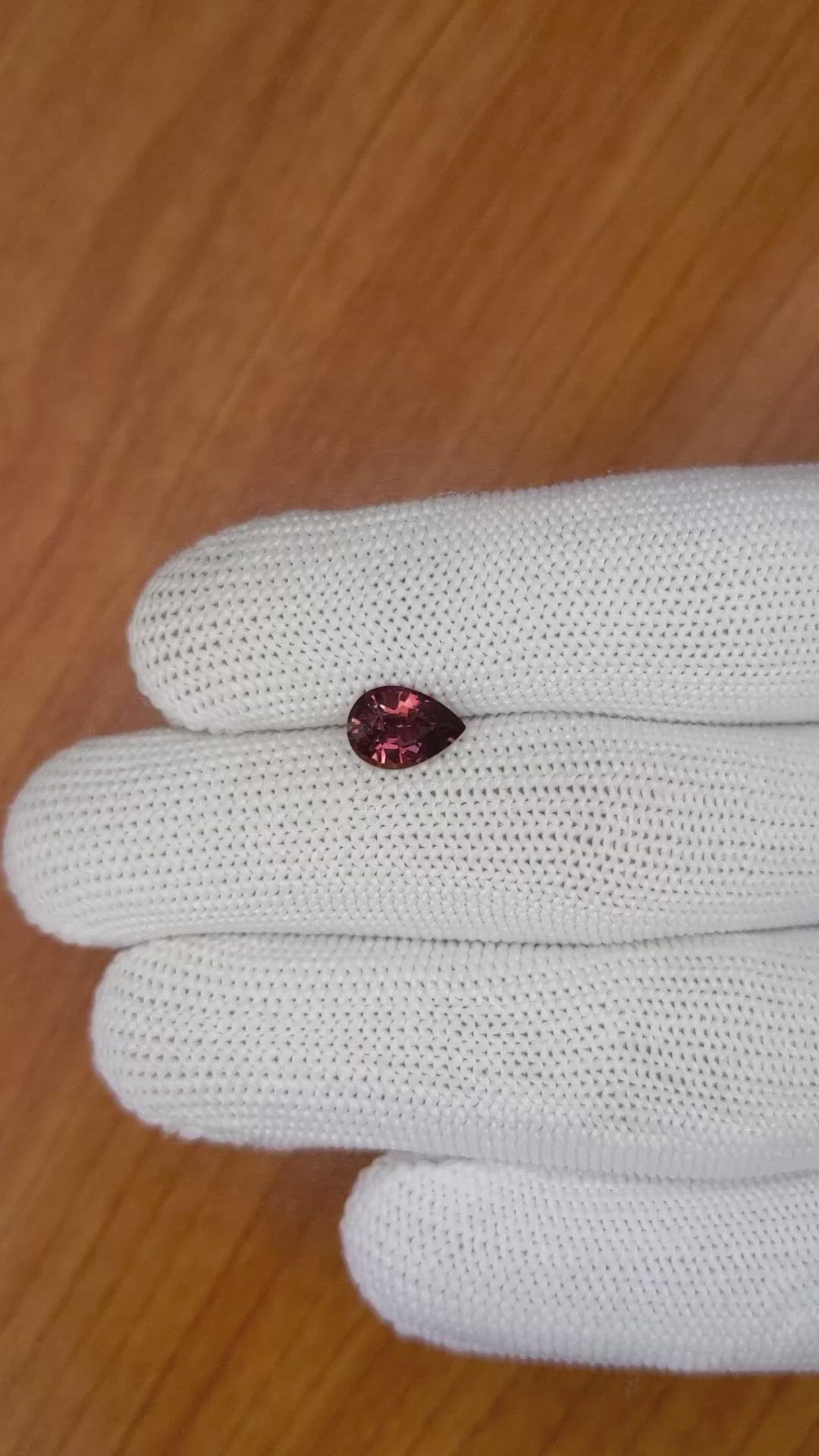 1.51 Ct. Orangish Brown Sapphire from Ceylon (Sri Lanka) Size Video