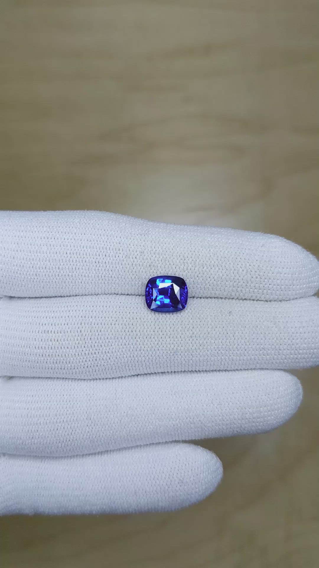 2.99 Ct. Blue Sapphire from Ceylon (Sri Lanka) Size Video