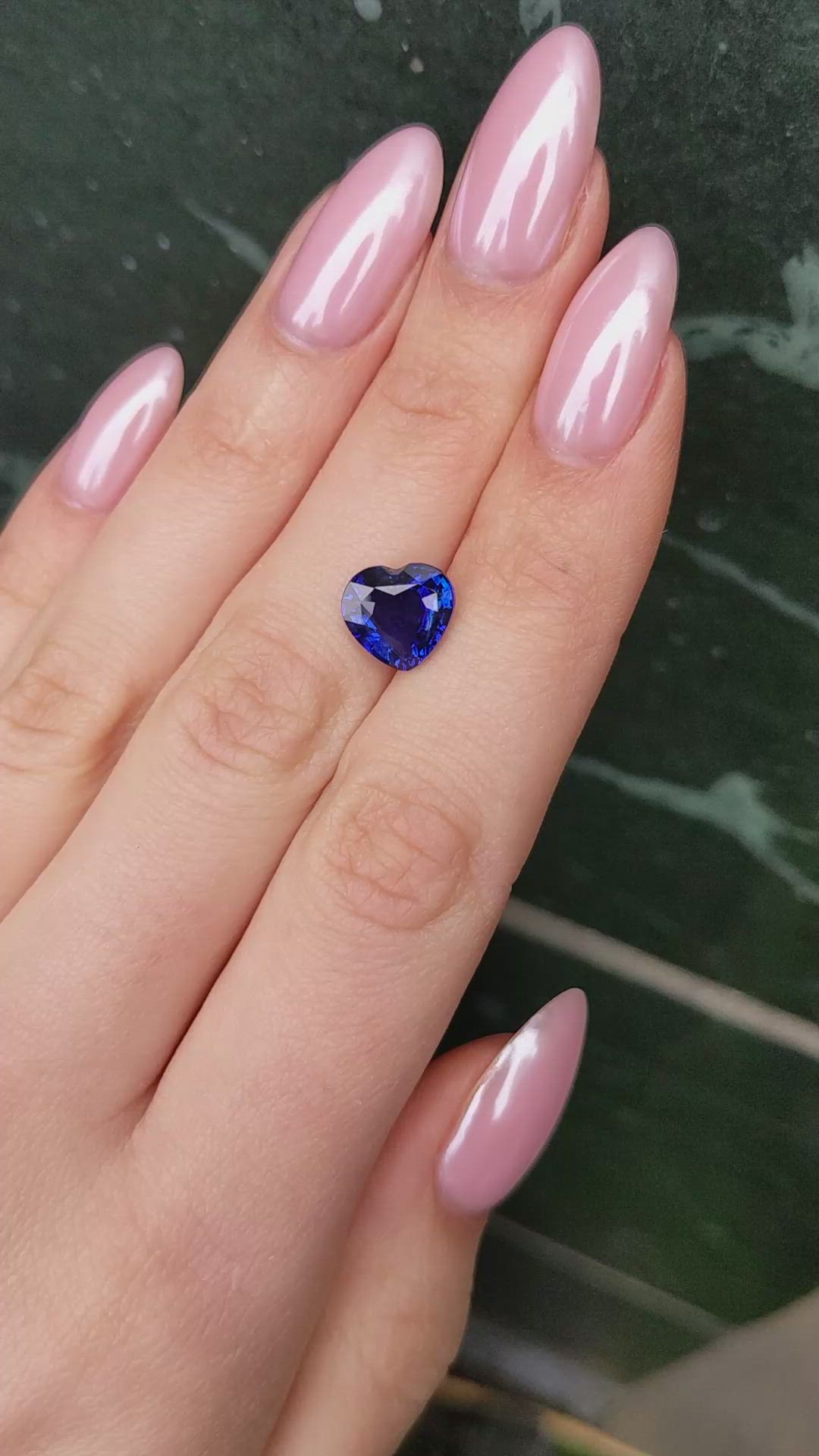 3.99 Ct. Blue Sapphire from Ceylon (Sri Lanka) Size Video