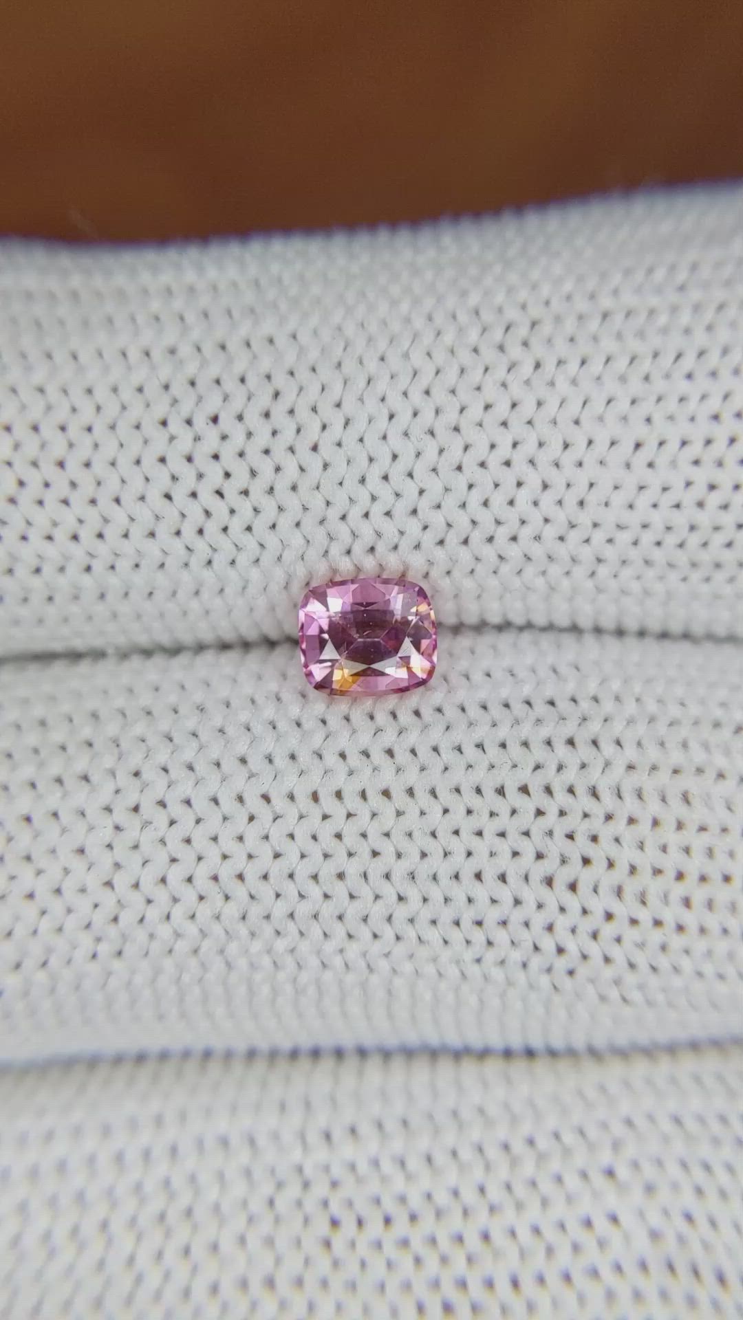 0.78 Ct. Pink Sapphire from Ceylon (Sri Lanka) Size Video