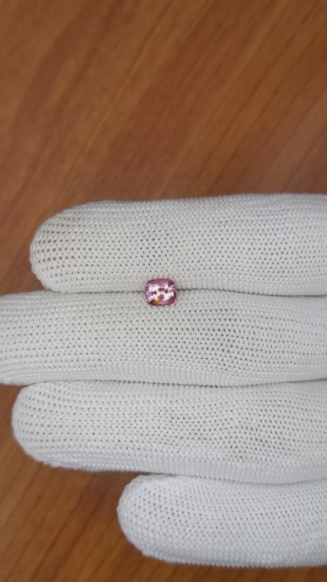 0.78 Ct. Pink Sapphire from Ceylon (Sri Lanka) Size Video