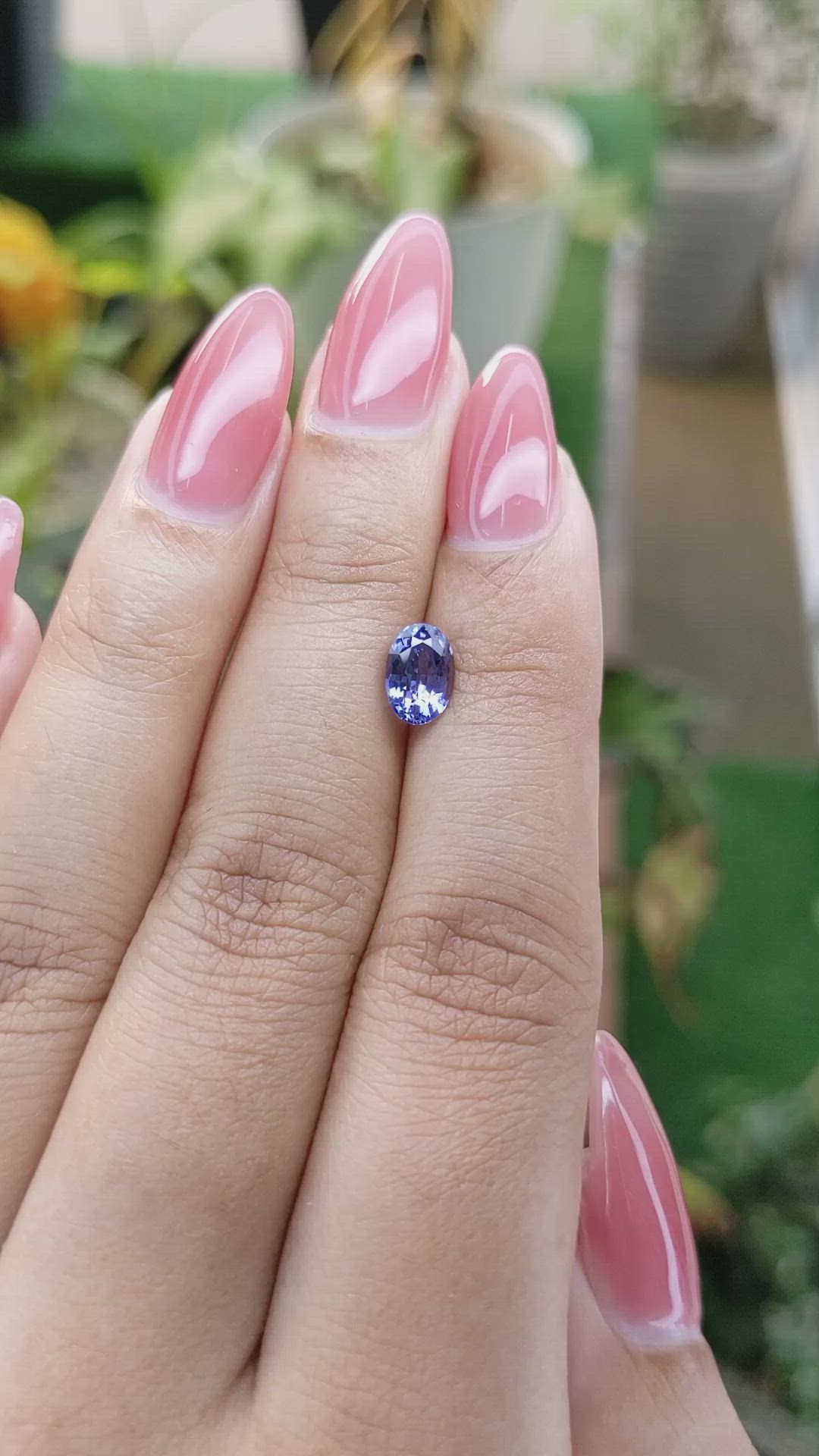 1.34 Ct. Blue Sapphire from Ceylon (Sri Lanka) Size Video