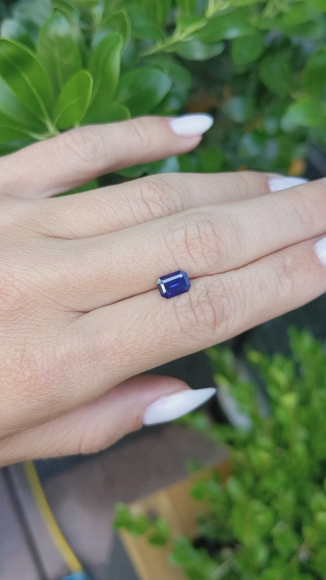 1.38 Ct. Purple Sapphire from Ceylon (Sri Lanka) Size Video