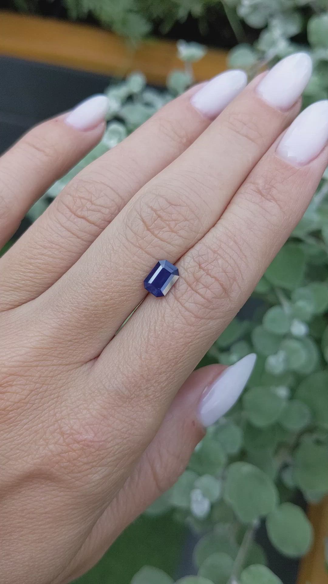 1.38 Ct. Purple Sapphire from Ceylon (Sri Lanka) Size Video