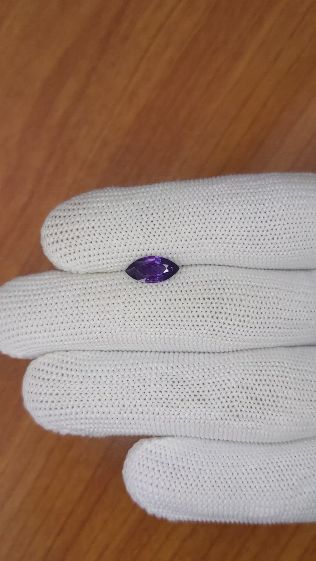 1.16 Ct. Purple Sapphire from Ceylon (Sri Lanka) Size Video