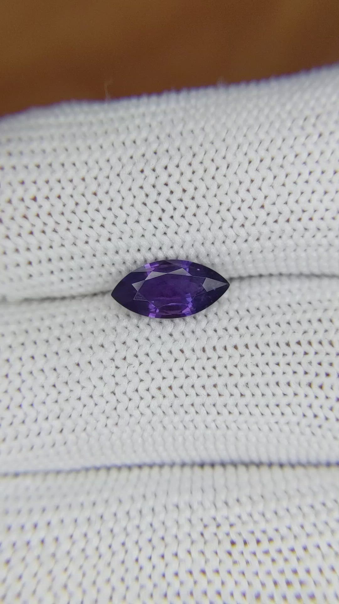 1.16 Ct. Purple Sapphire from Ceylon (Sri Lanka) Size Video