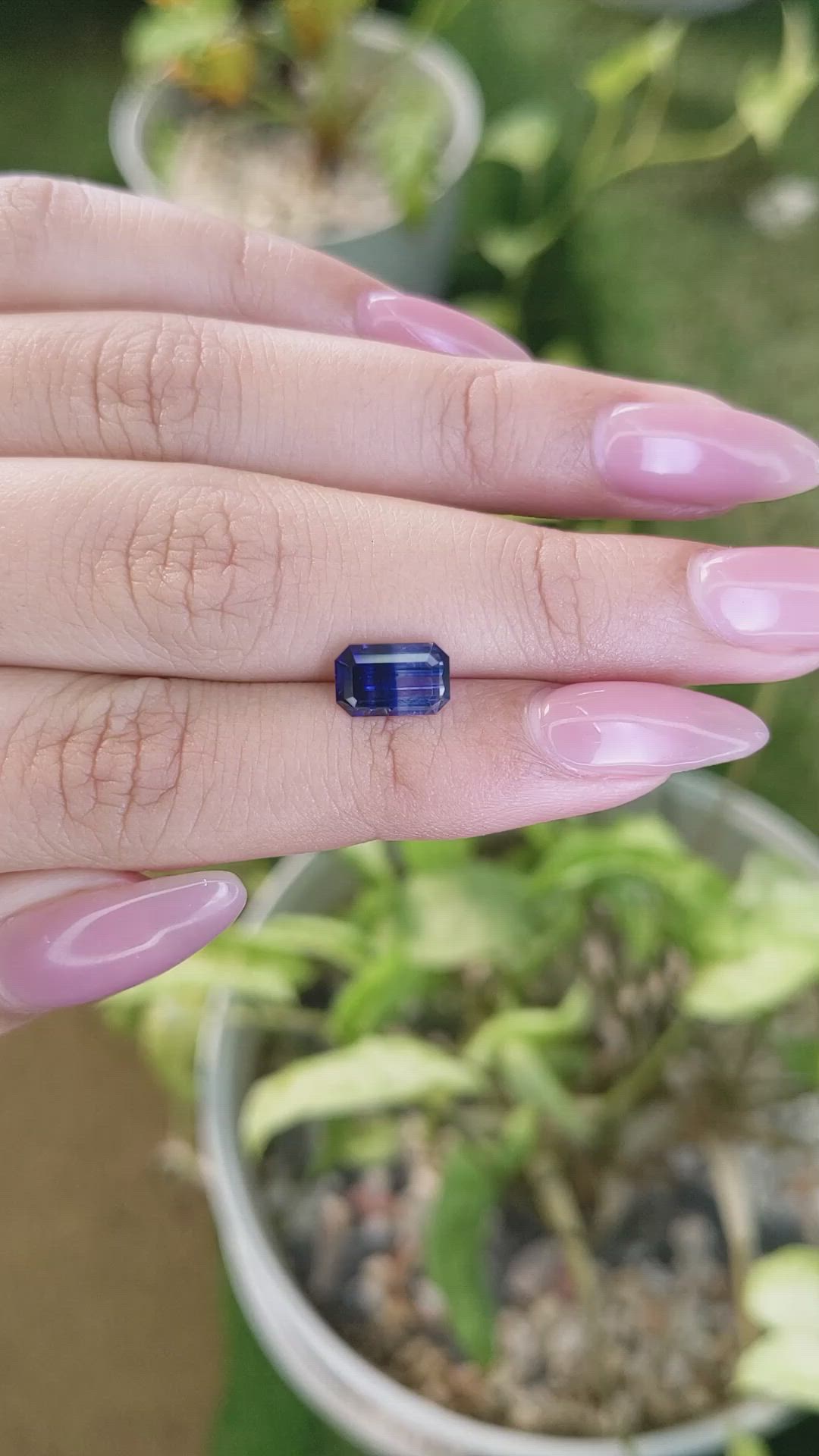 1.90 Ct. Bi Color Sapphire from Ceylon (Sri Lanka) Size Video