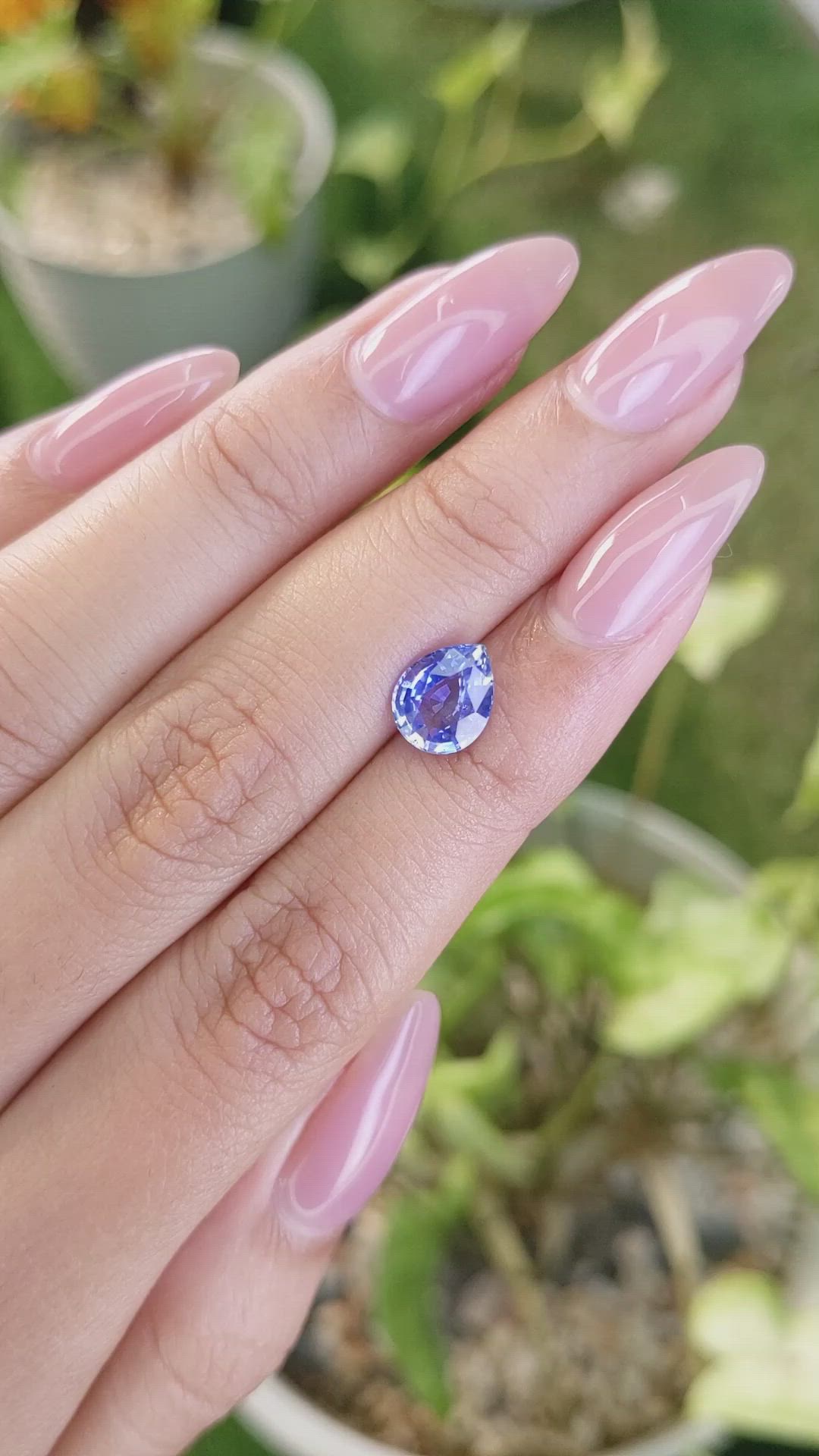 1.93 Ct. Blue Sapphire from Ceylon (Sri Lanka) Size Video