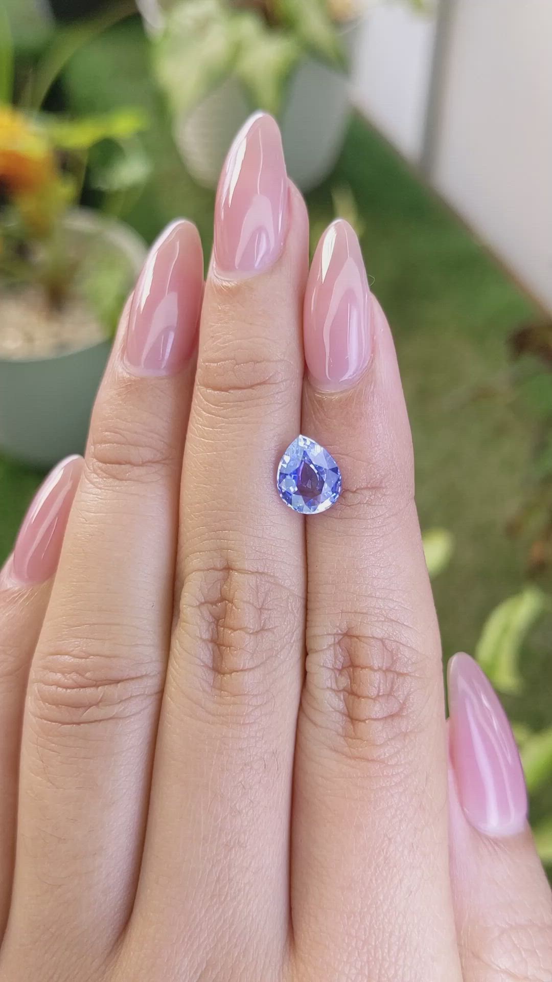 1.93 Ct. Blue Sapphire from Ceylon (Sri Lanka) Size Video