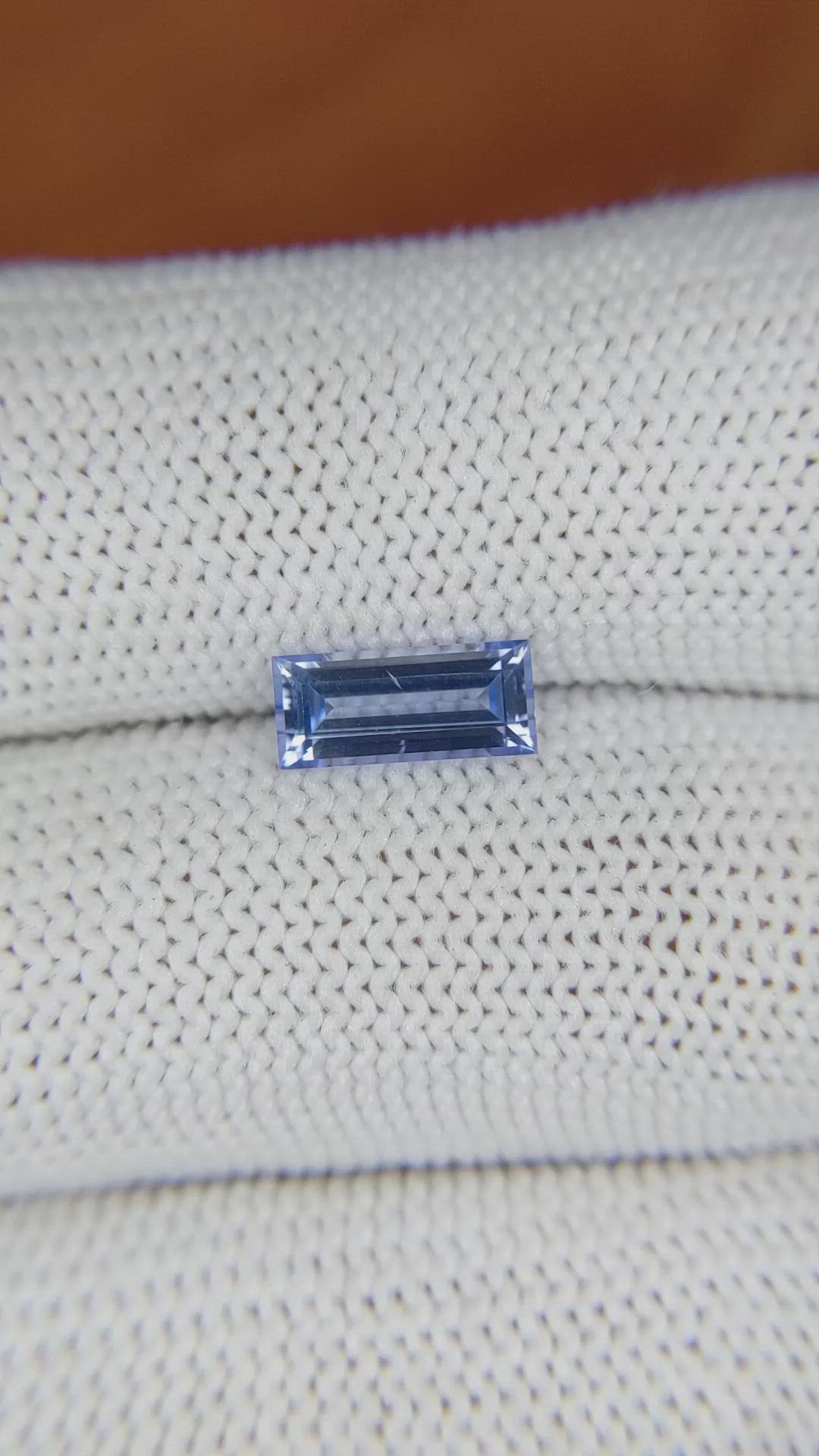 1.31 Ct. Blue Sapphire from Ceylon (Sri Lanka) Size Video