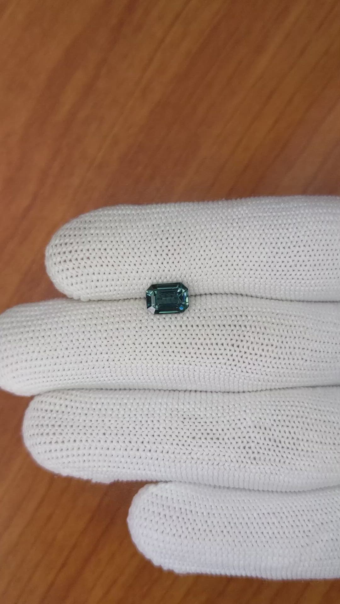 1.80 Ct. Bluish Green Sapphire from Ceylon (Sri Lanka) Size Video