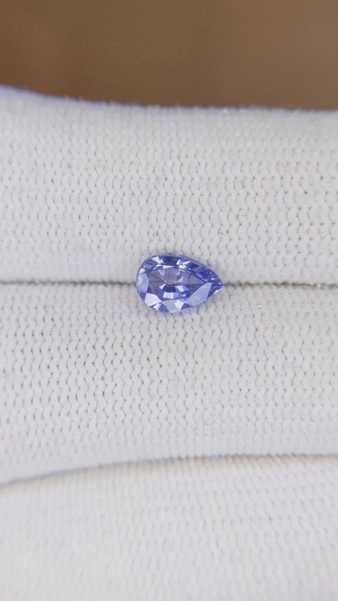 0.98 Ct. Blue Sapphire from Ceylon (Sri Lanka) Size Video