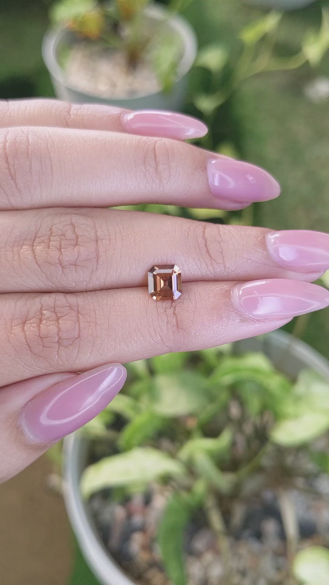 1.24 Ct. Yellowish Brown Sapphire from Ceylon (Sri Lanka) Size Video