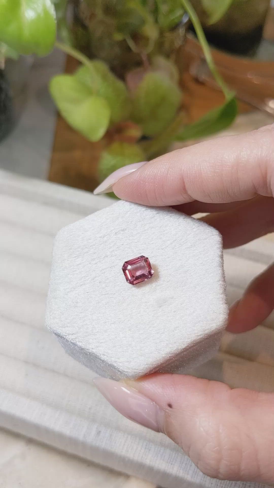 1.53 Ct. Padparadscha Sapphire from Ceylon (Sri Lanka) Size Video
