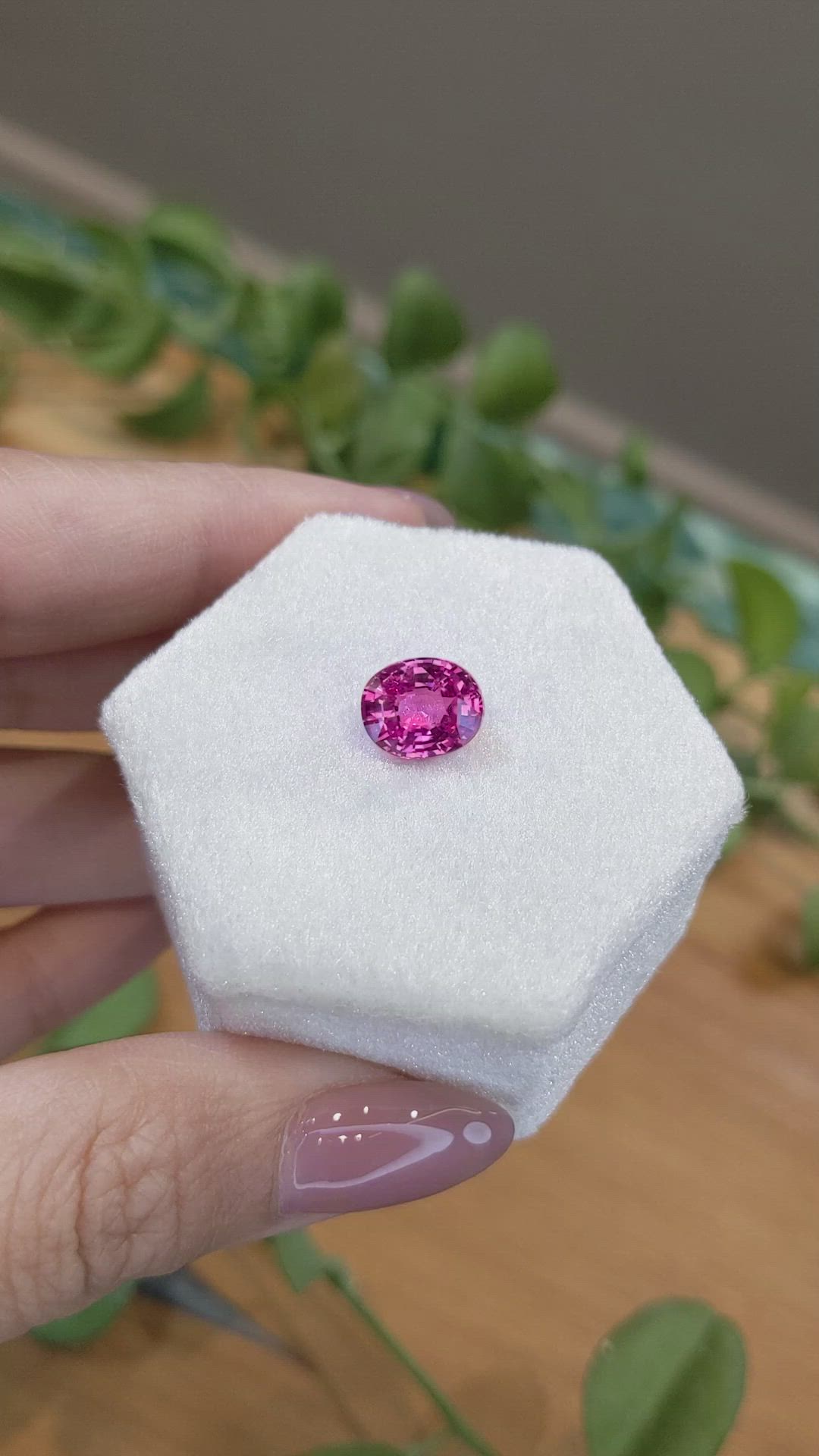3.02 Ct. Pink Sapphire from Ceylon (Sri Lanka) Size Video