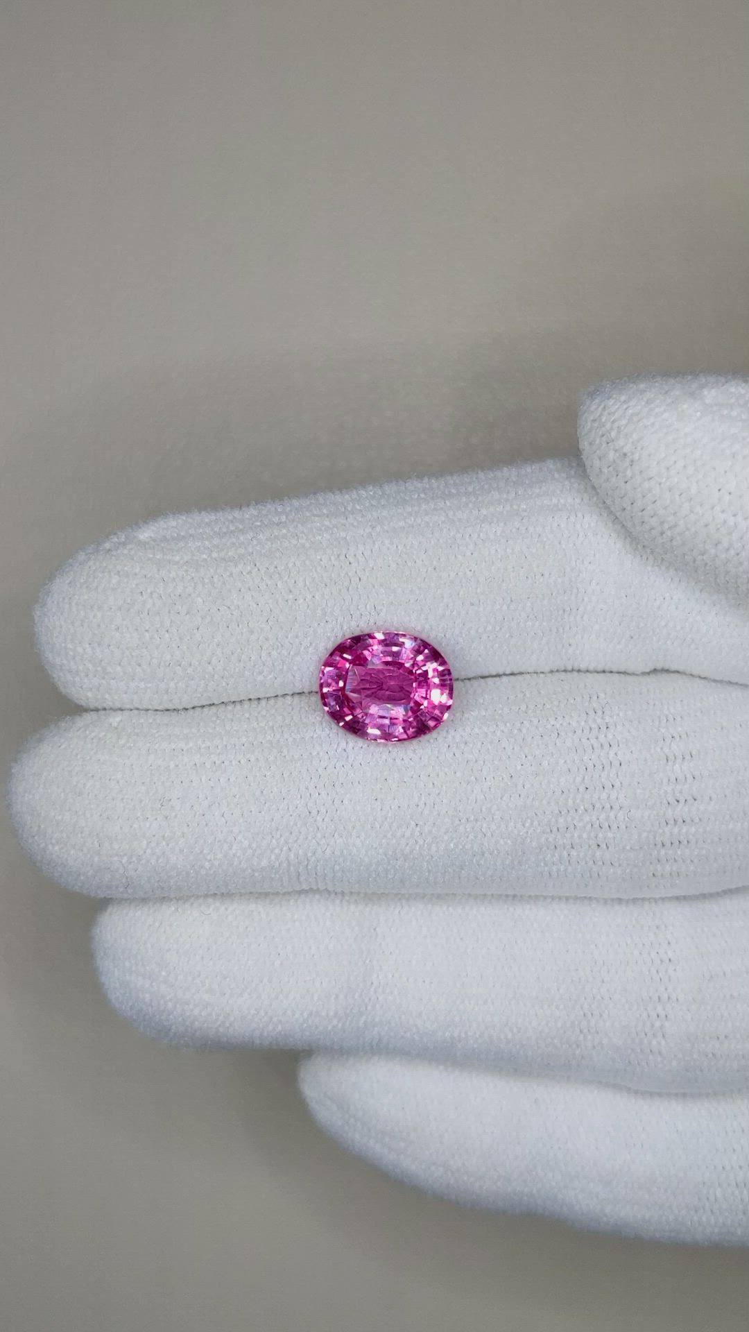 3.02 Ct. Pink Sapphire from Ceylon (Sri Lanka) Size Video
