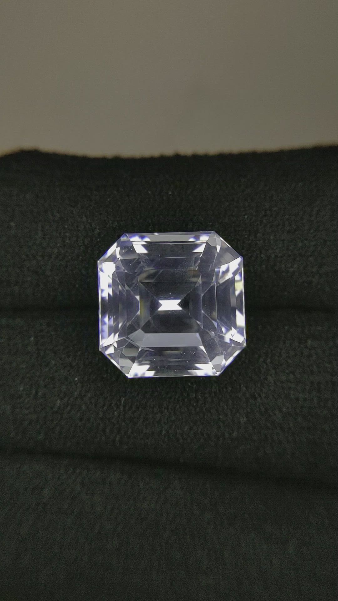 15.05 Ct. White Sapphire from Ceylon (Sri Lanka) Size Video