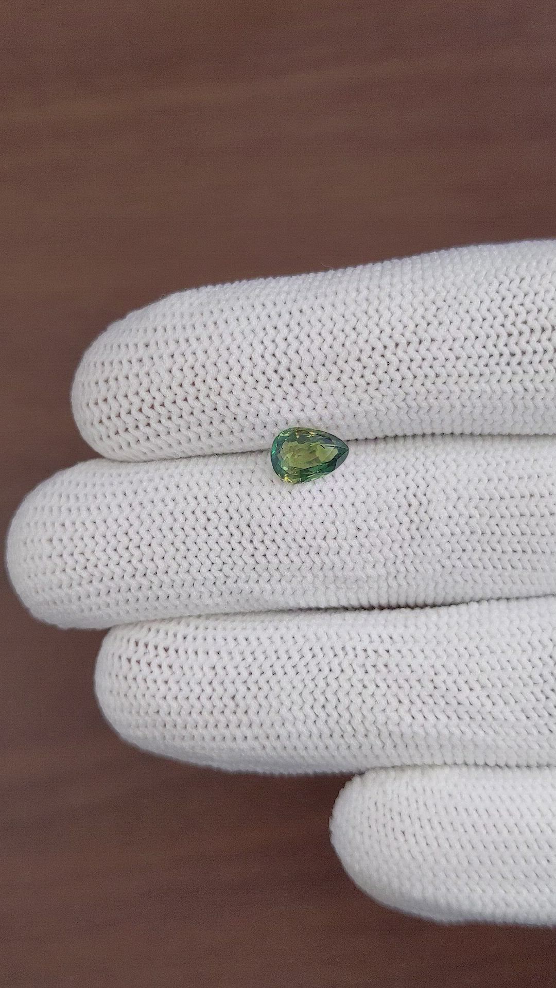 1.51 Ct. Bluish Green Sapphire from Australia Size Video