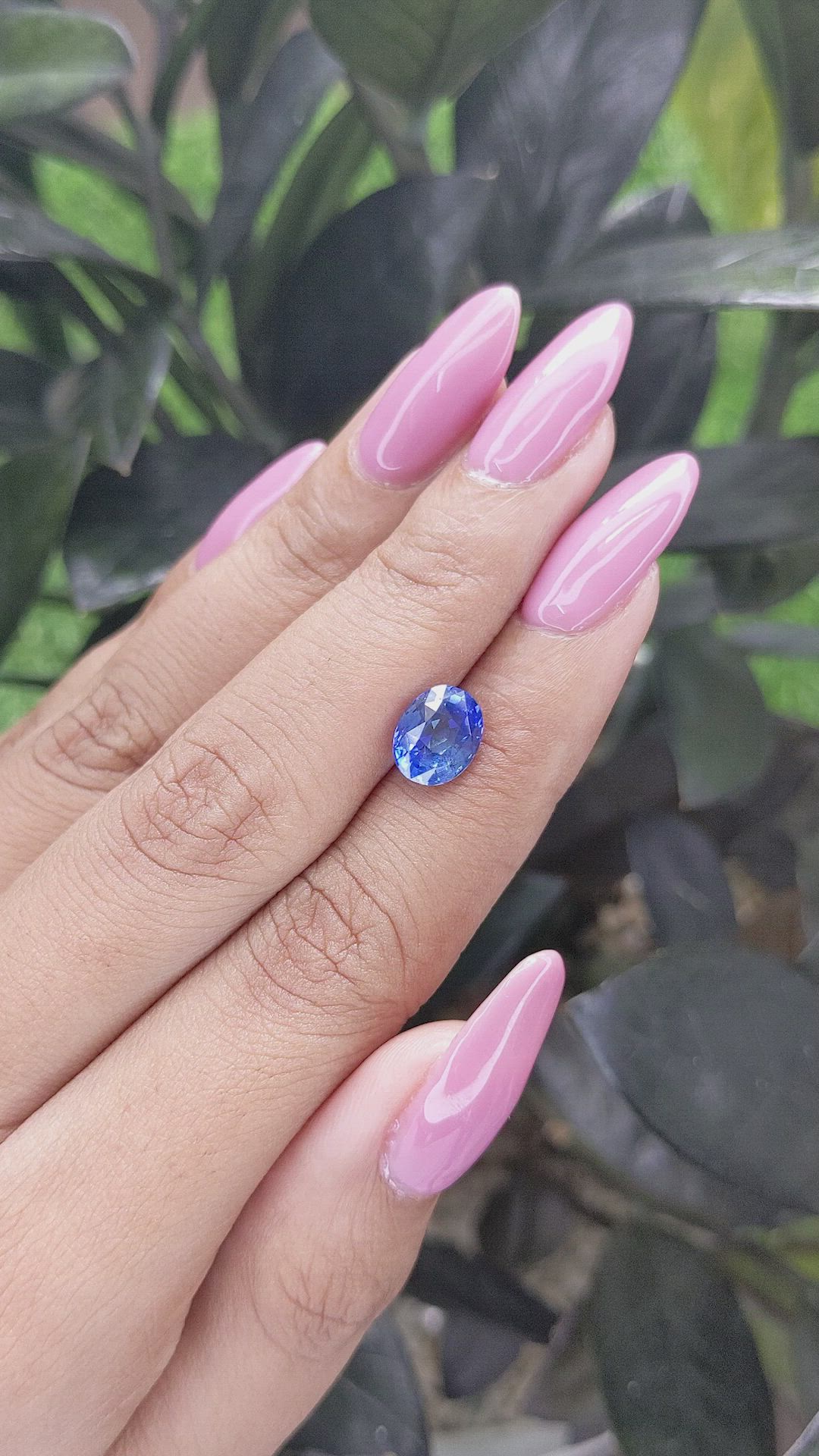 2.57 Ct. Blue Sapphire from Ceylon (Sri Lanka) Size Video