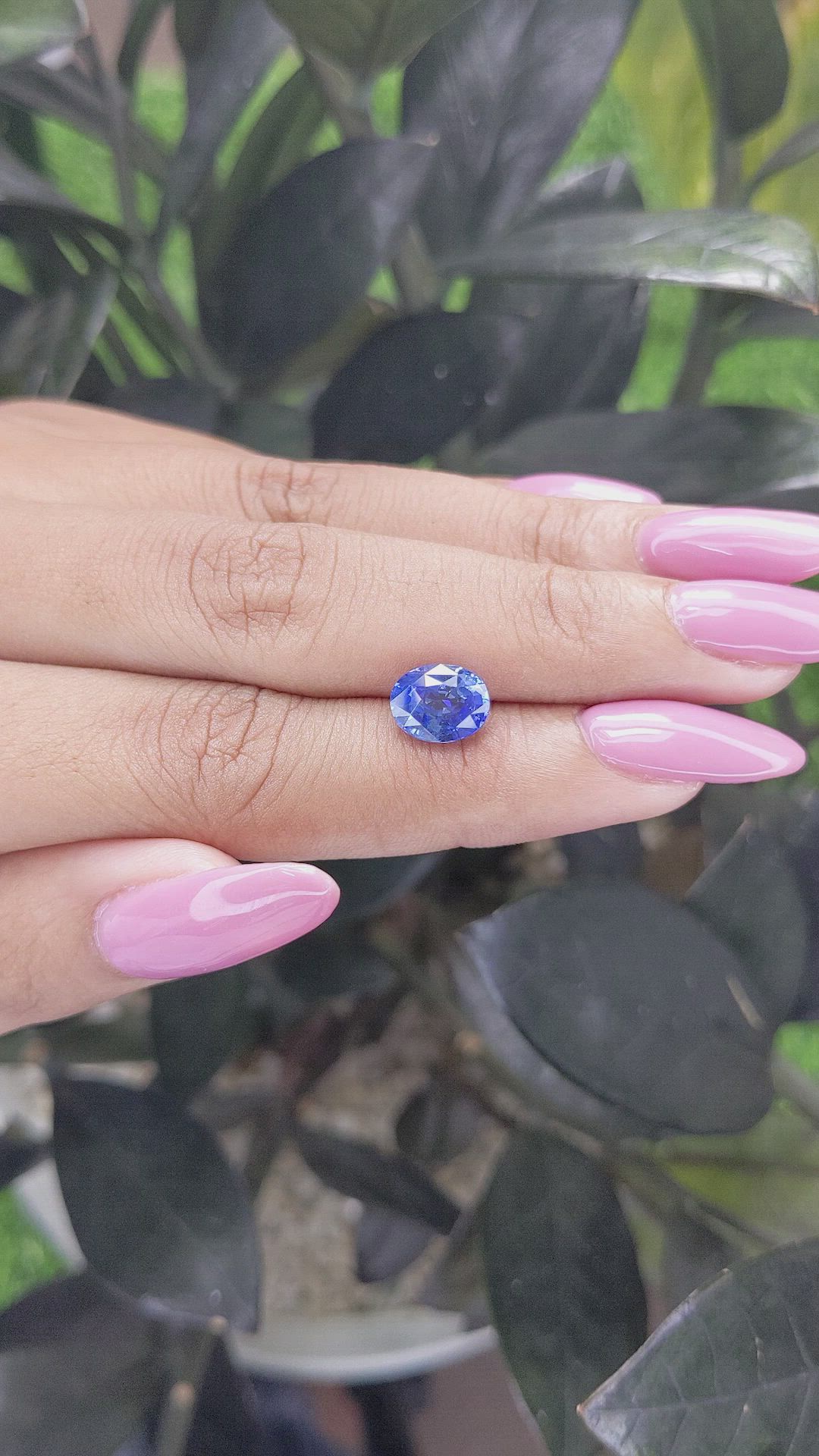 2.57 Ct. Blue Sapphire from Ceylon (Sri Lanka) Size Video