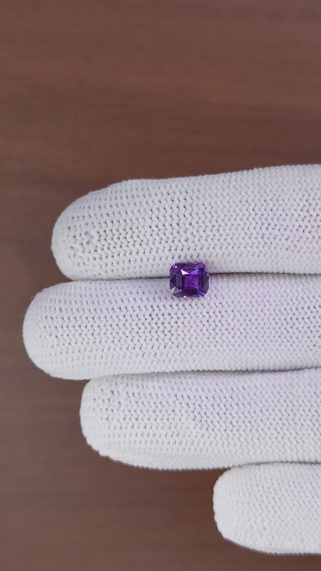 1.63 Ct. Purple Sapphire from Madagascar Size Video