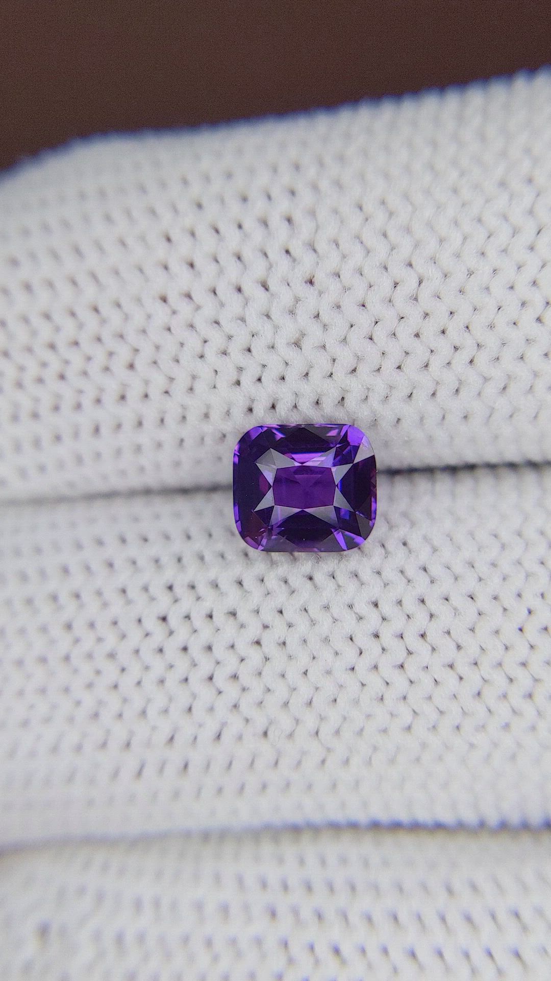 1.63 Ct. Purple Sapphire from Madagascar Size Video