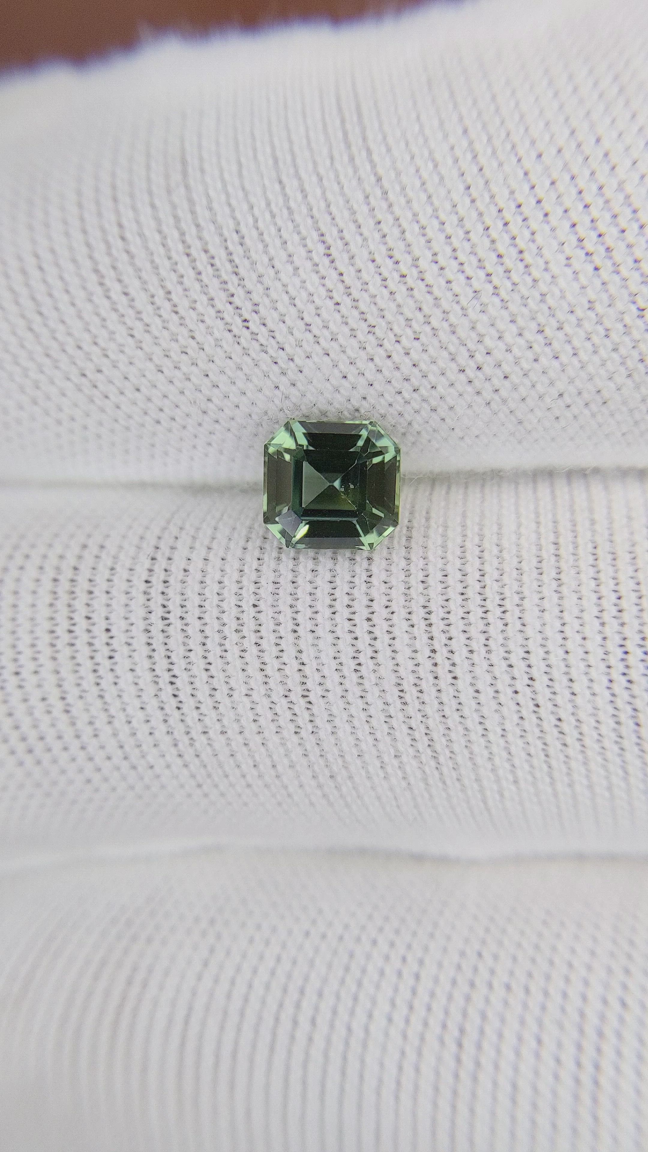 1.35 Ct. Green Sapphire from Madagascar Size Video