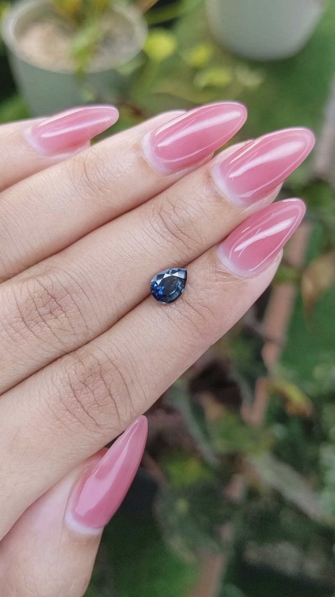 1.04 Ct. Greenish Blue Sapphire from Madagascar Size Video