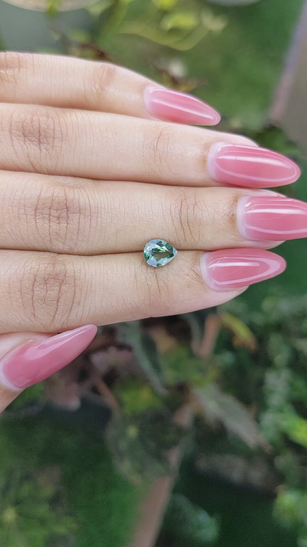 0.94 Ct. Green Sapphire from Madagascar Size Video