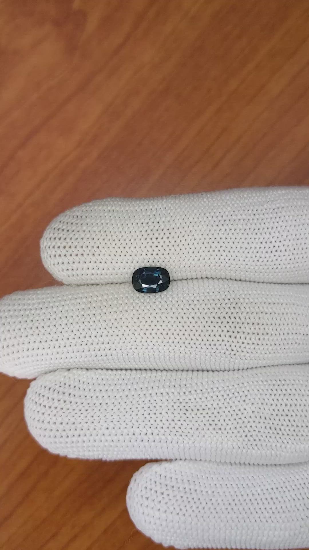 0.95 Ct. Greenish Blue Sapphire from Madagascar Size Video