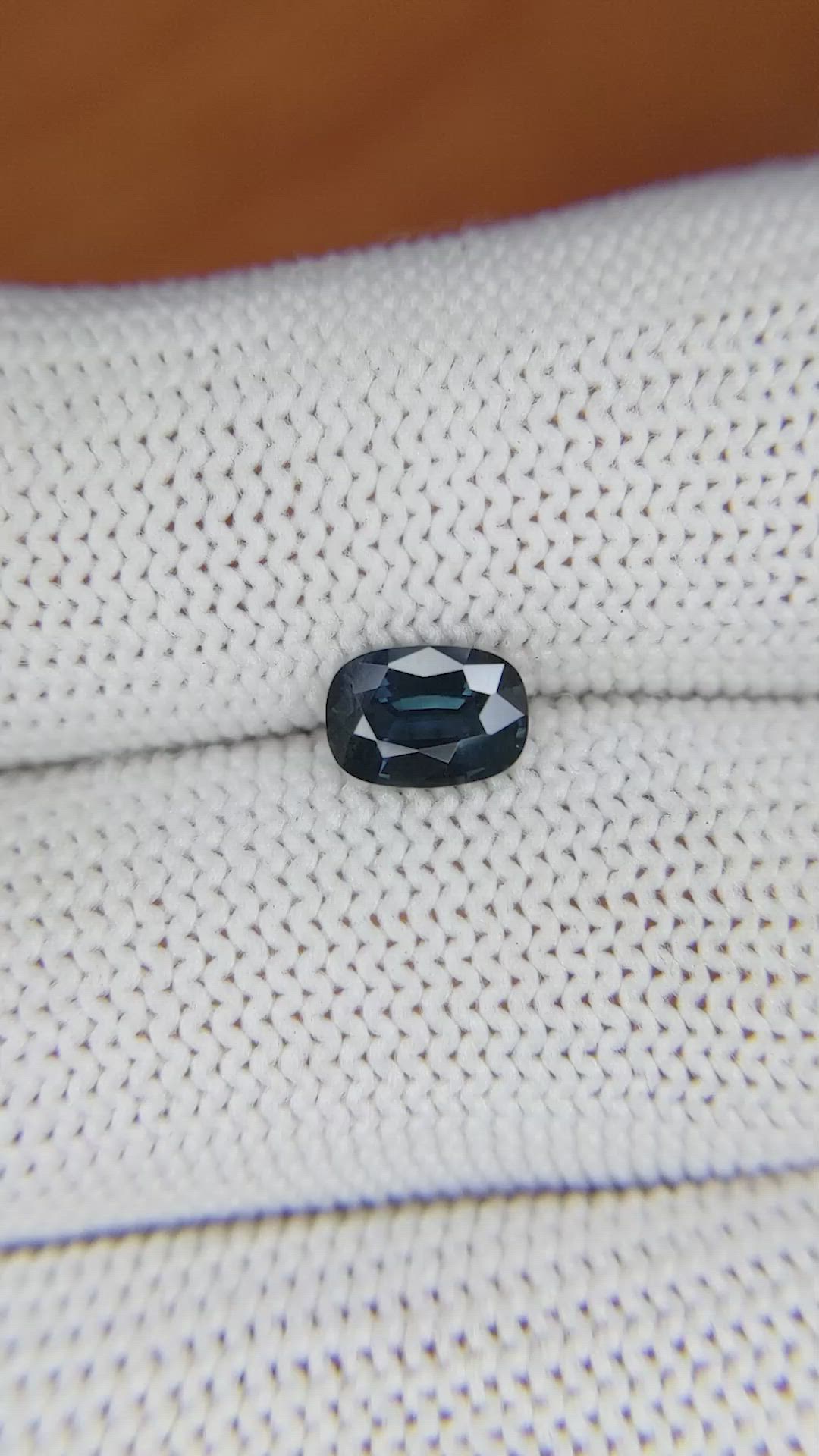 0.95 Ct. Greenish Blue Sapphire from Madagascar Size Video