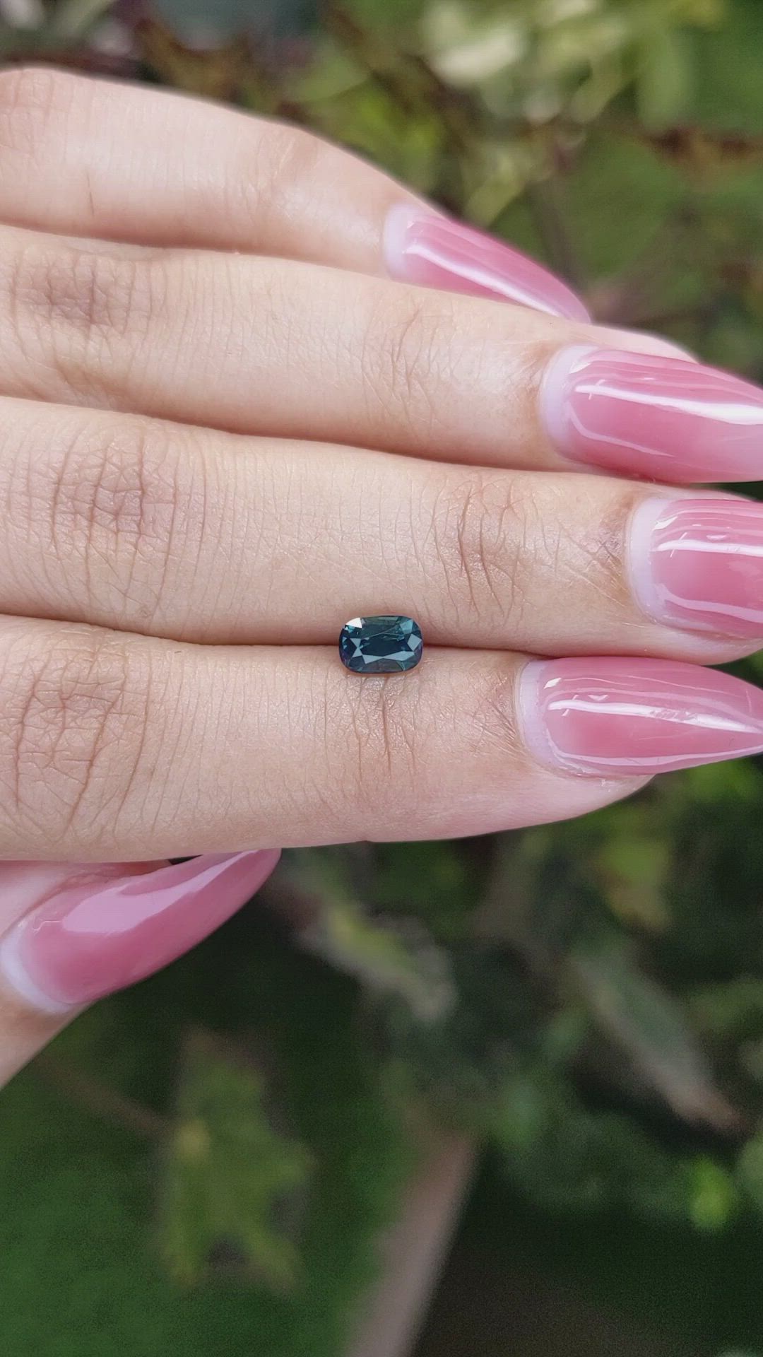 0.83 Ct. Greenish Blue Sapphire from Madagascar Size Video