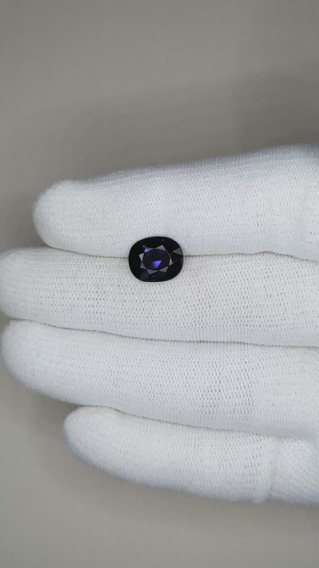 3.26 Ct. Blue Sapphire from Madagascar Size Video