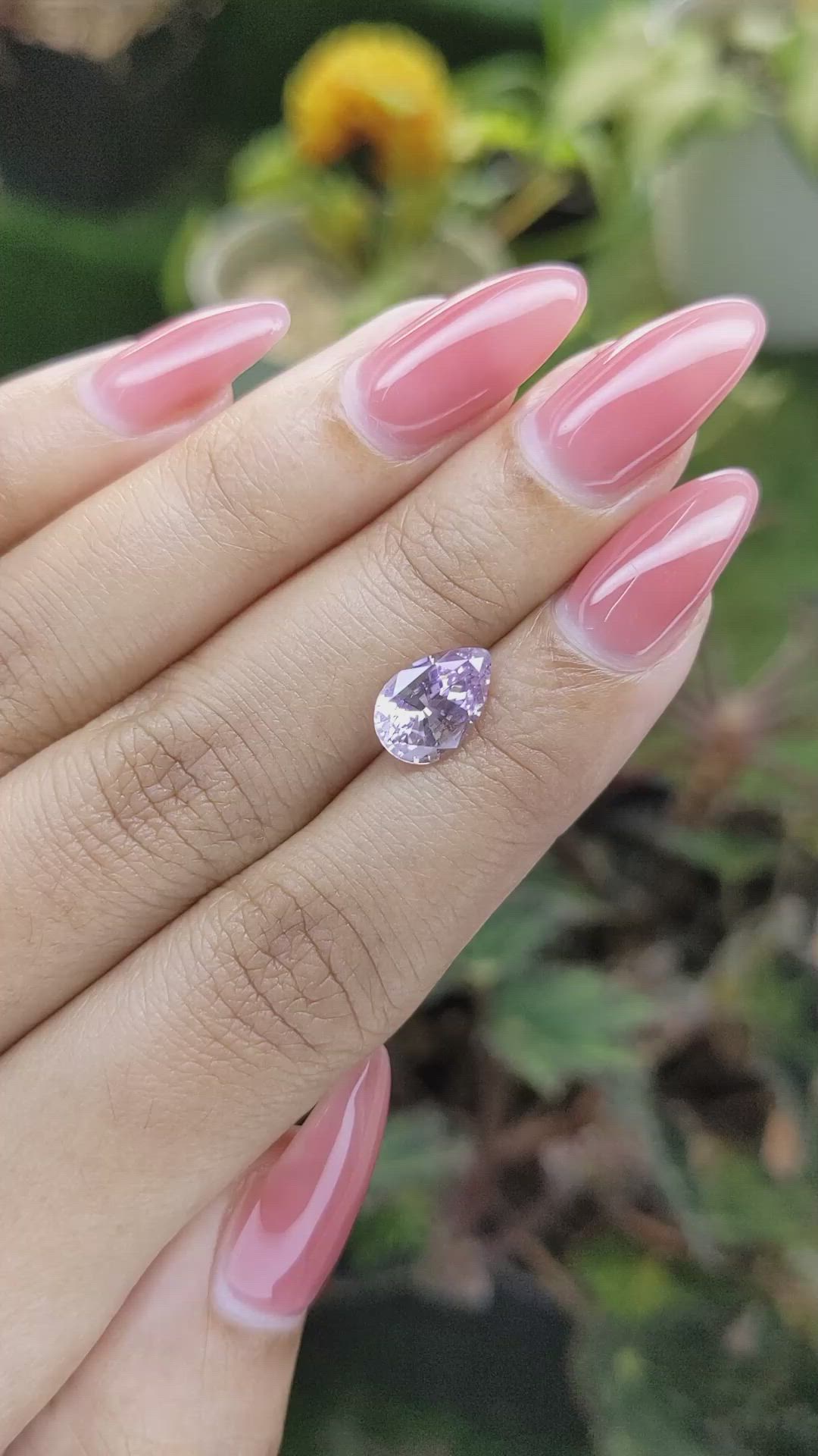 2.25 Ct. Purple Sapphire from Ceylon (Sri Lanka) Size Video