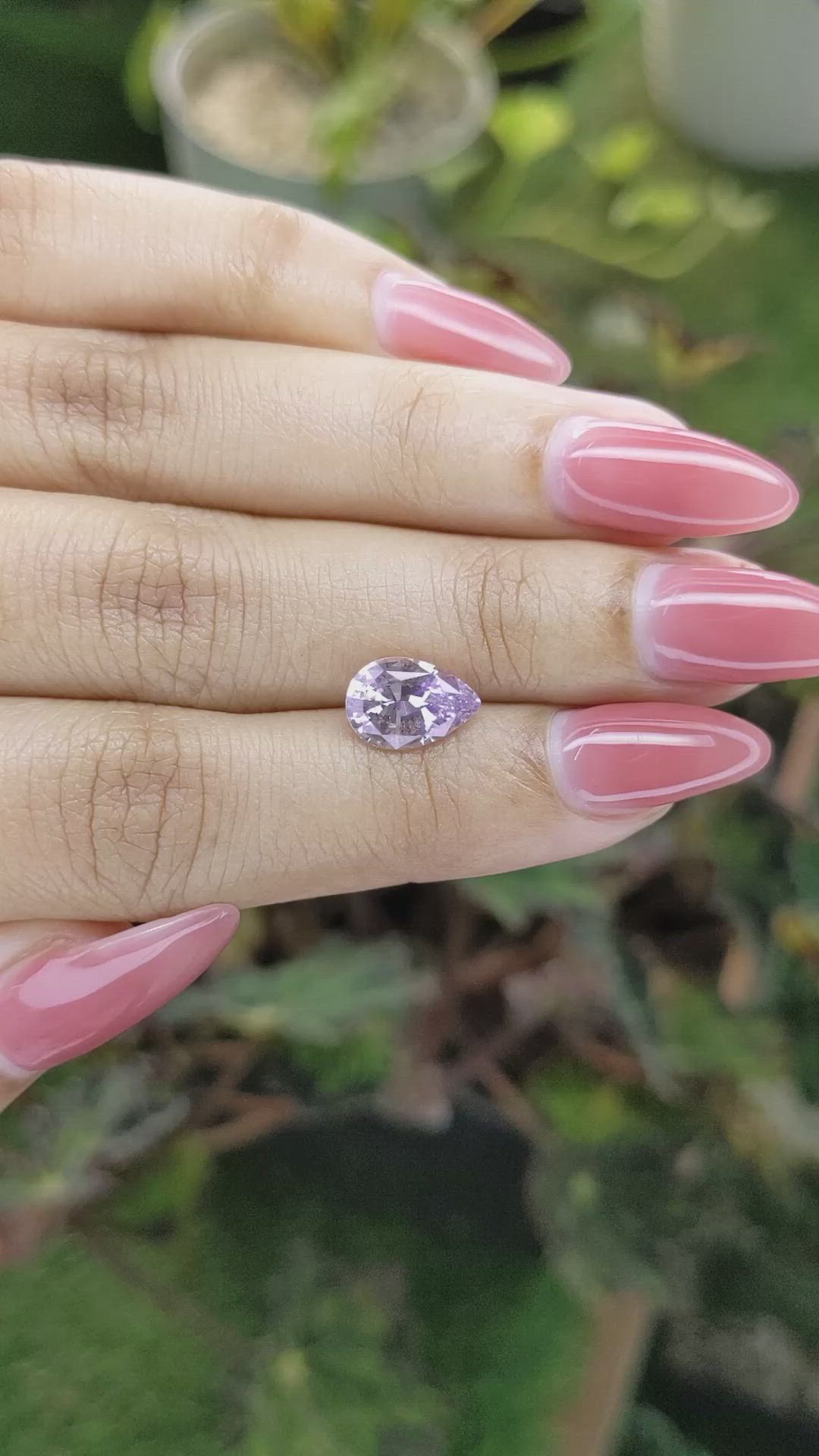 2.25 Ct. Purple Sapphire from Ceylon (Sri Lanka) Size Video