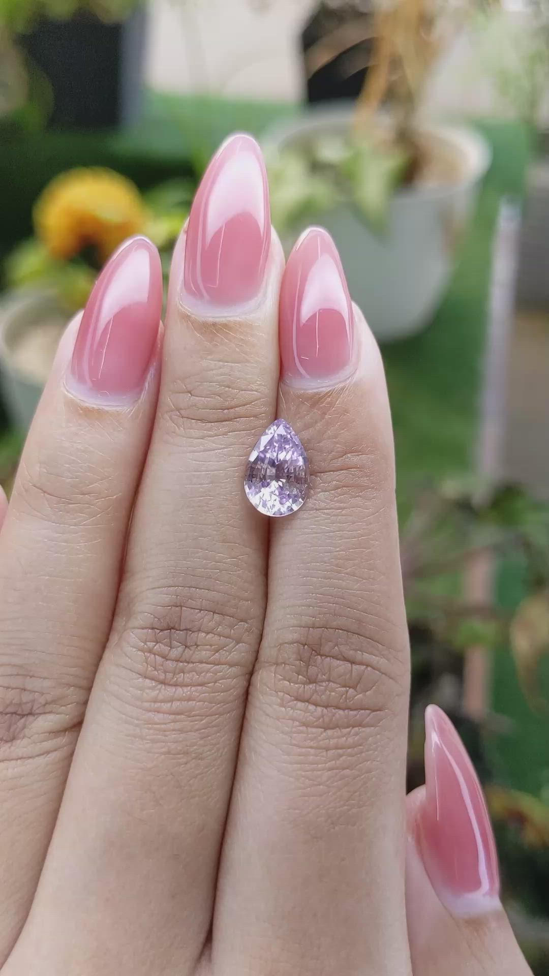 2.25 Ct. Purple Sapphire from Ceylon (Sri Lanka) Size Video