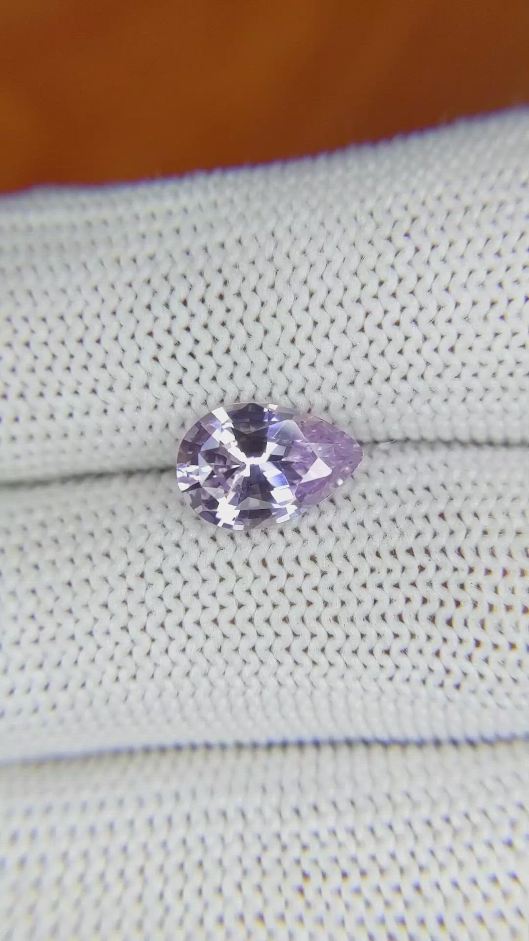 2.25 Ct. Purple Sapphire from Ceylon (Sri Lanka) Size Video