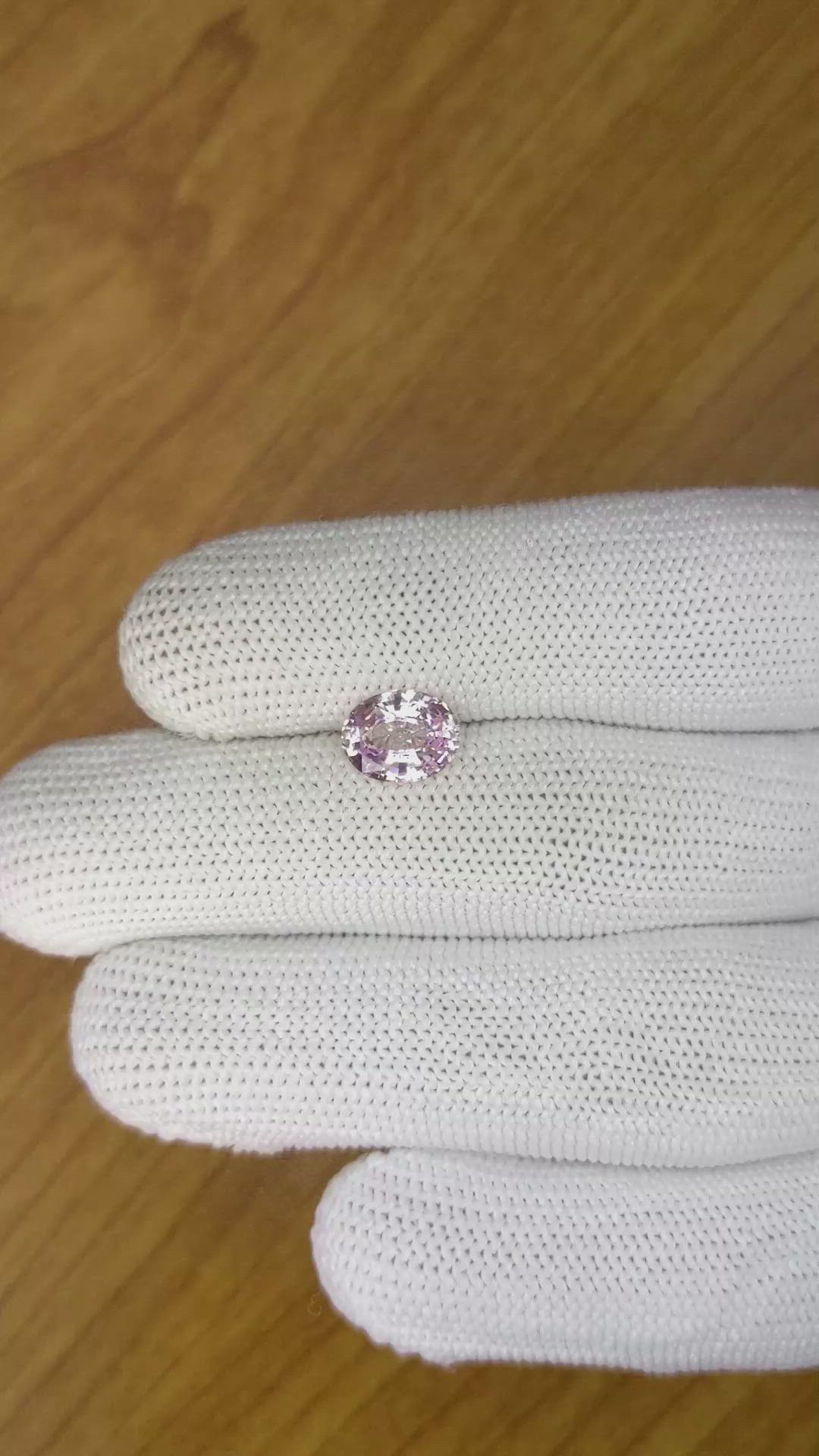 2.16 Ct. Pink Sapphire from Ceylon (Sri Lanka) Size Video