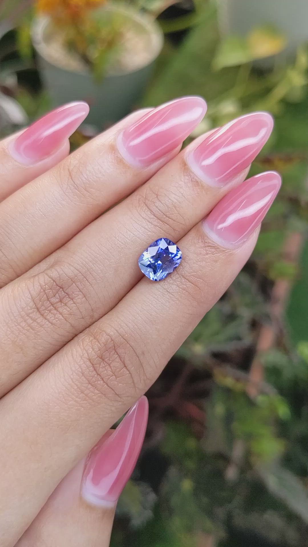 2.54 Ct. Blue Sapphire from Ceylon (Sri Lanka) Size Video