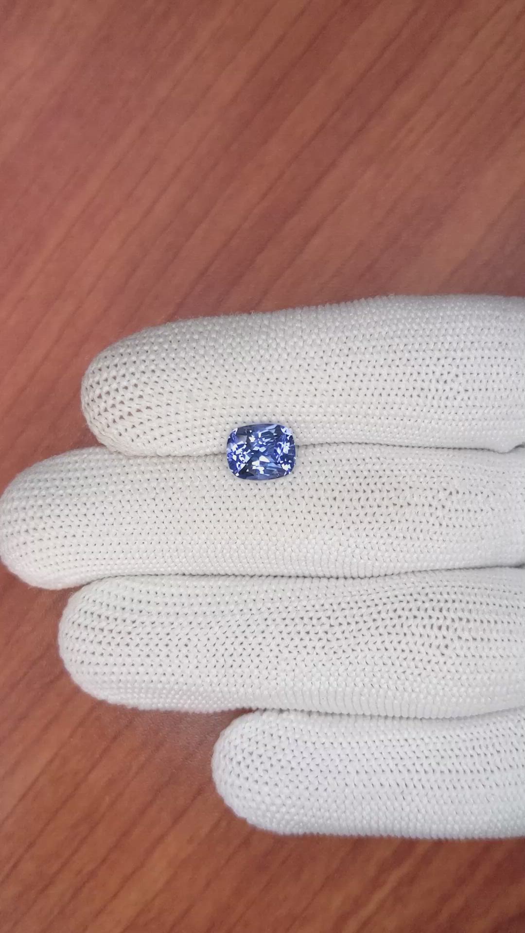 2.54 Ct. Blue Sapphire from Ceylon (Sri Lanka) Size Video