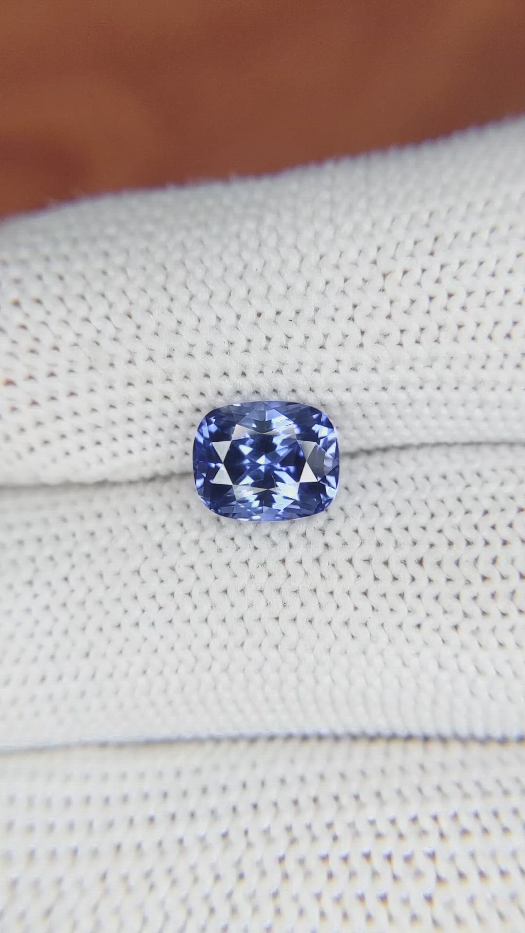 2.54 Ct. Blue Sapphire from Ceylon (Sri Lanka) Size Video