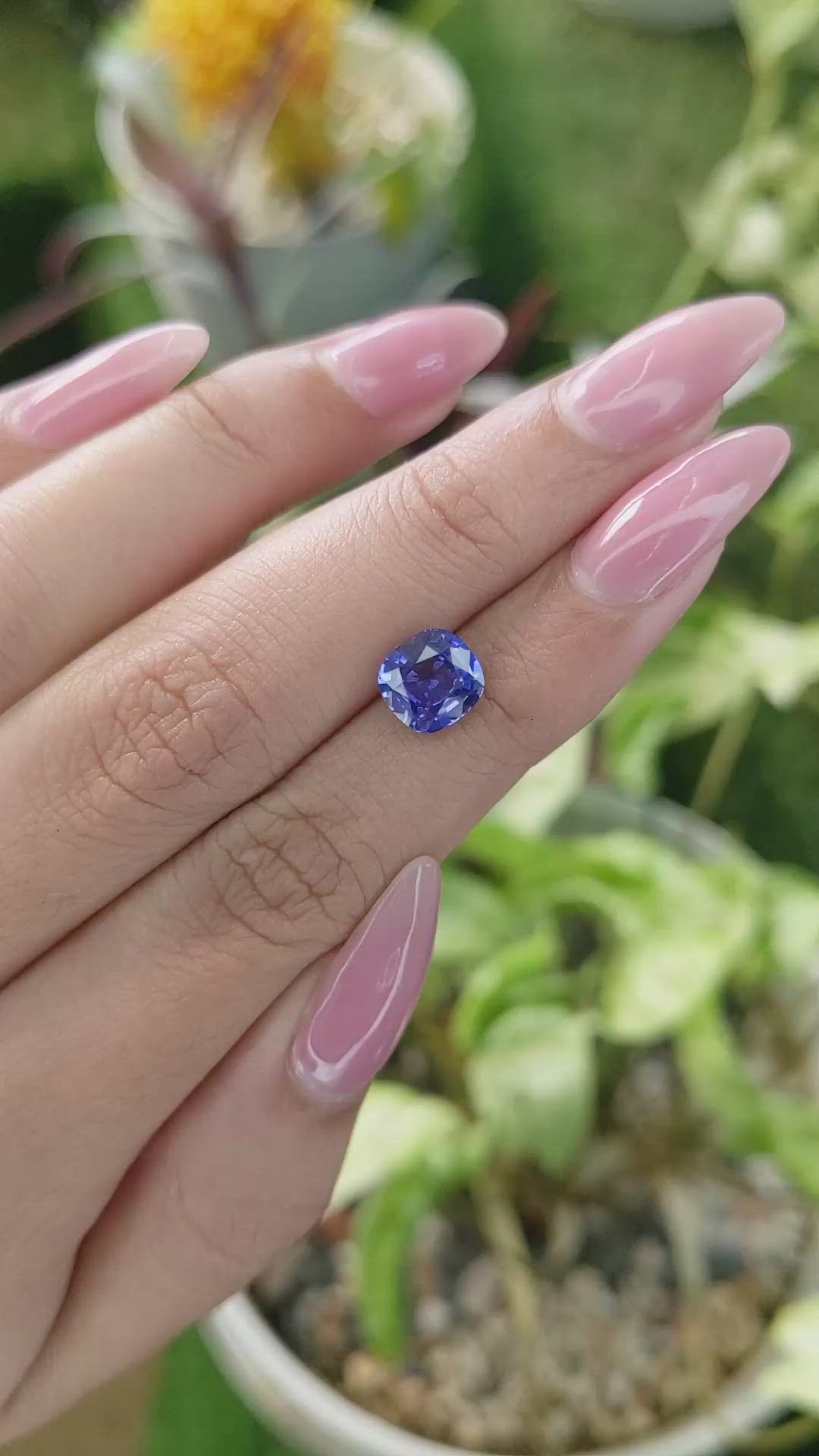 2.58 Ct. Blue Sapphire from Ceylon (Sri Lanka) Size Video