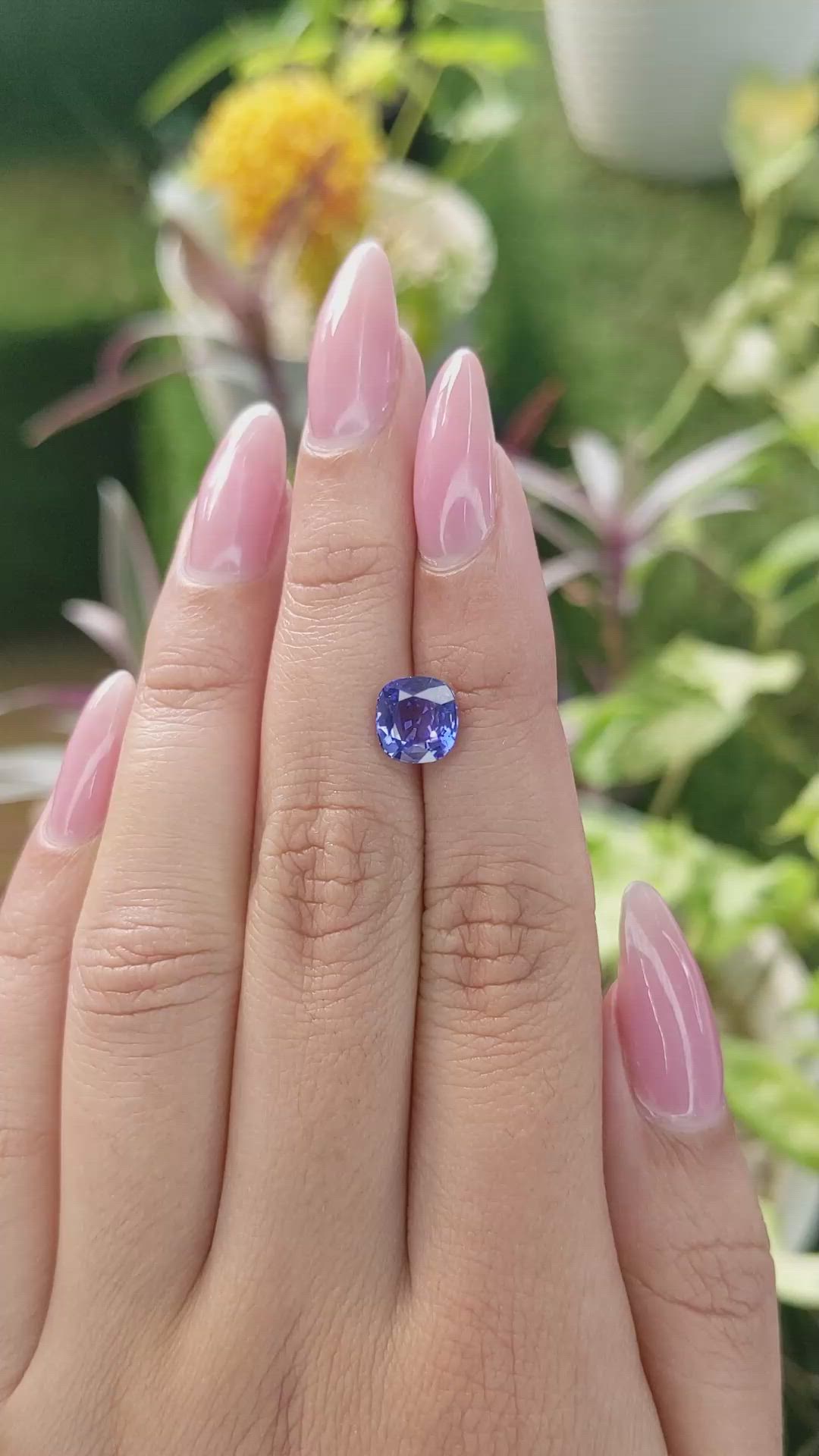 2.58 Ct. Blue Sapphire from Ceylon (Sri Lanka) Size Video