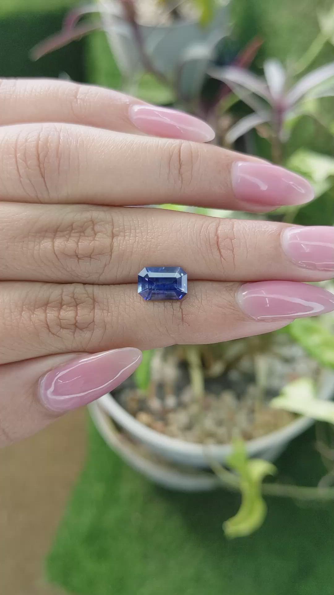 2.43 Ct. Blue Sapphire from Ceylon (Sri Lanka) Size Video