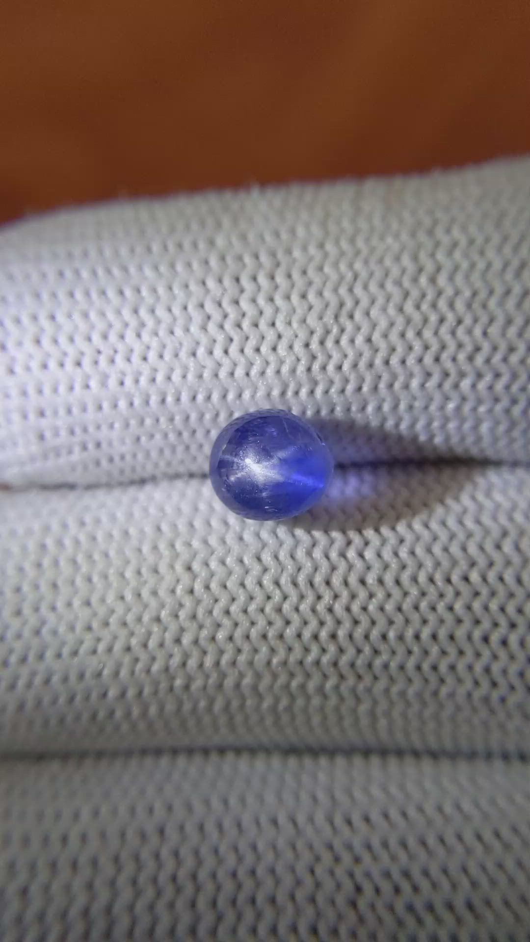 3.06 Ct. Blue Star Sapphire from Ceylon (Sri Lanka) Size Video