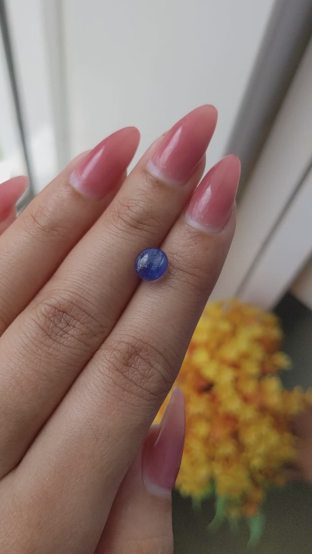 3.06 Ct. Blue Star Sapphire from Ceylon (Sri Lanka) Size Video