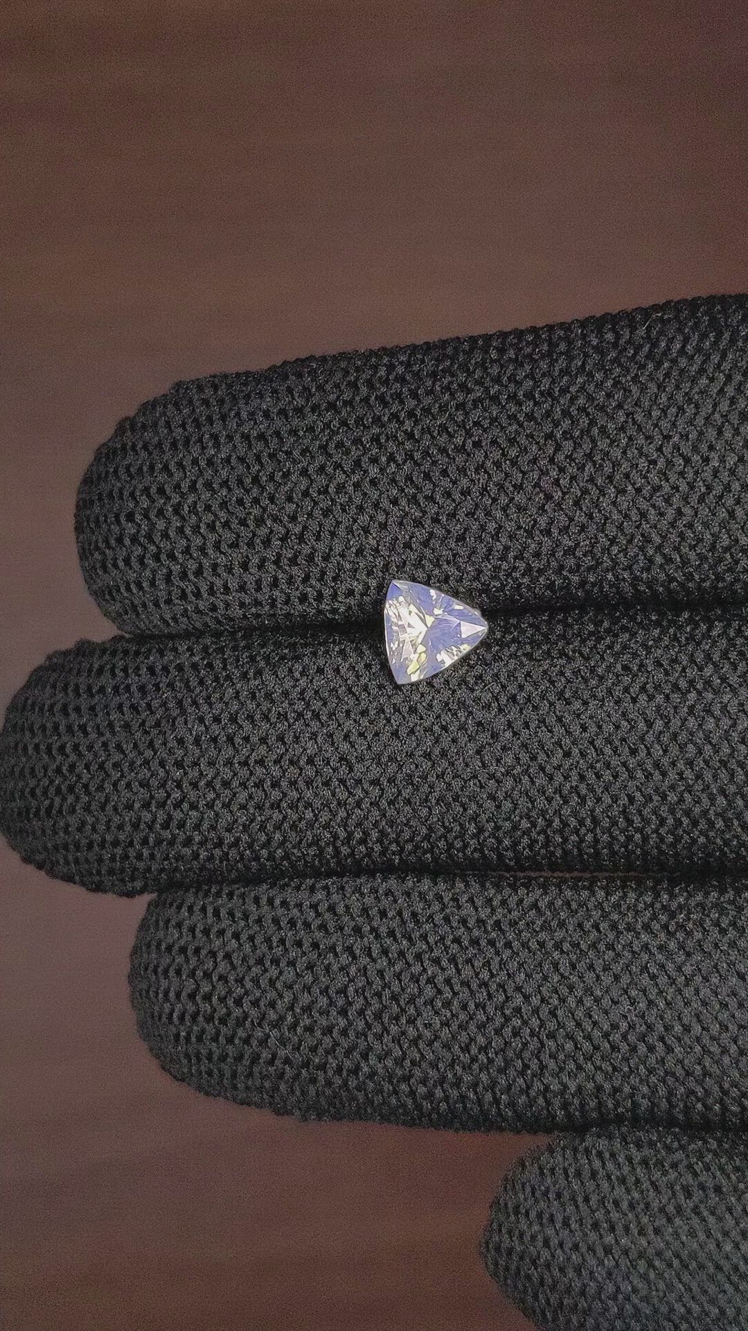 1.12 Ct. White Sapphire from Ceylon (Sri Lanka) Size Video