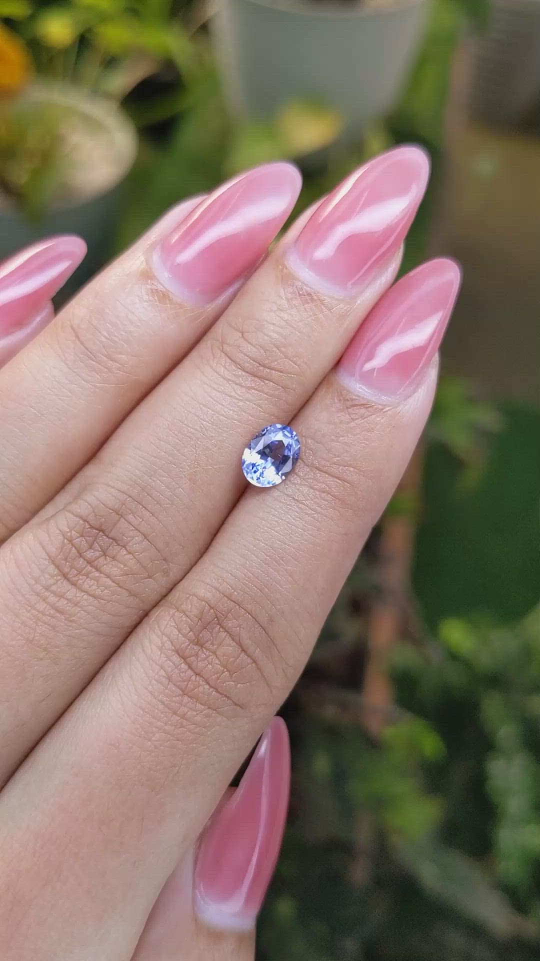 1.05 Ct. Blue Sapphire from Ceylon (Sri Lanka) Size Video