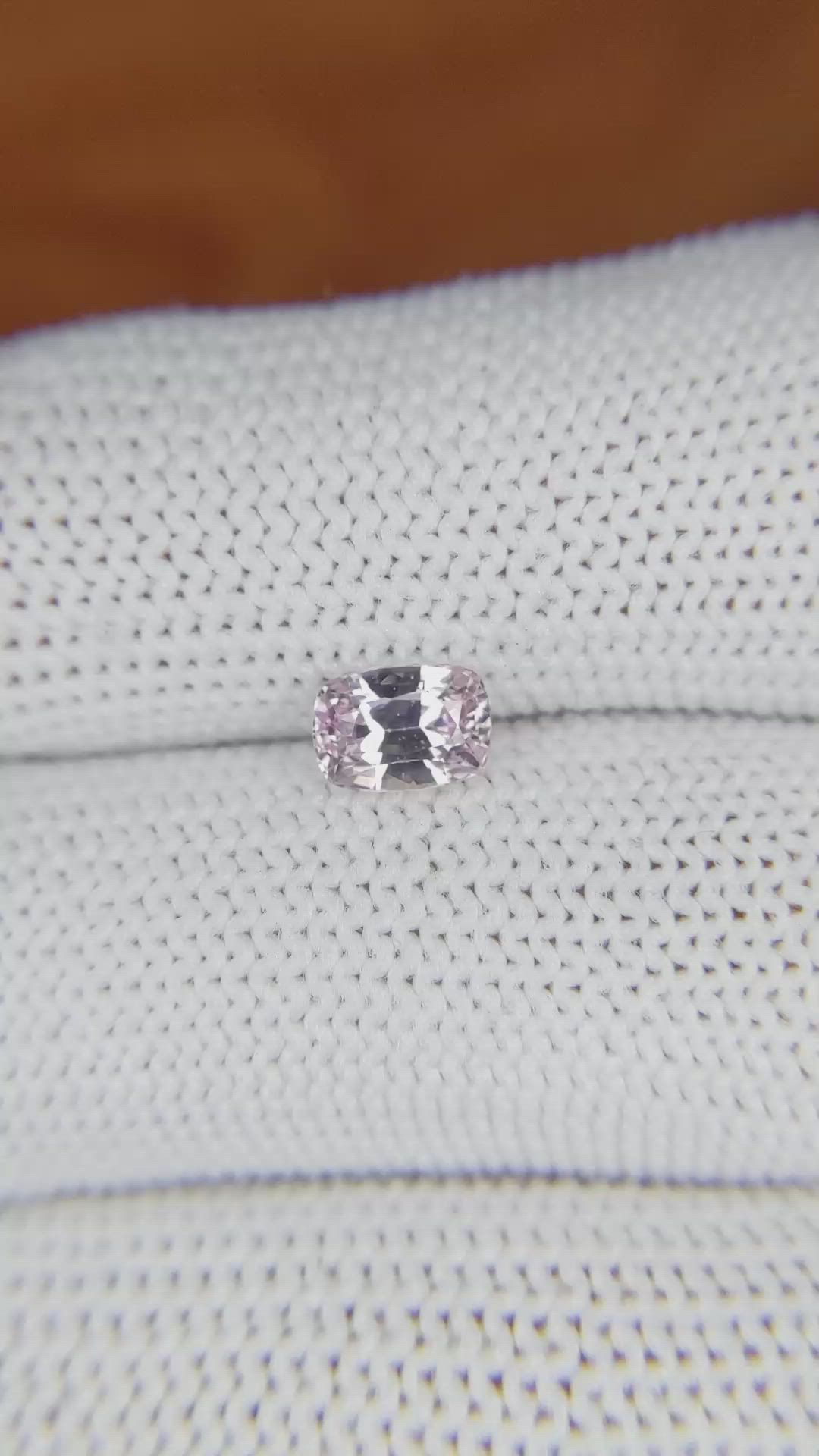 1.07 Ct. Purplish Pink Sapphire from Ceylon (Sri Lanka) Size Video