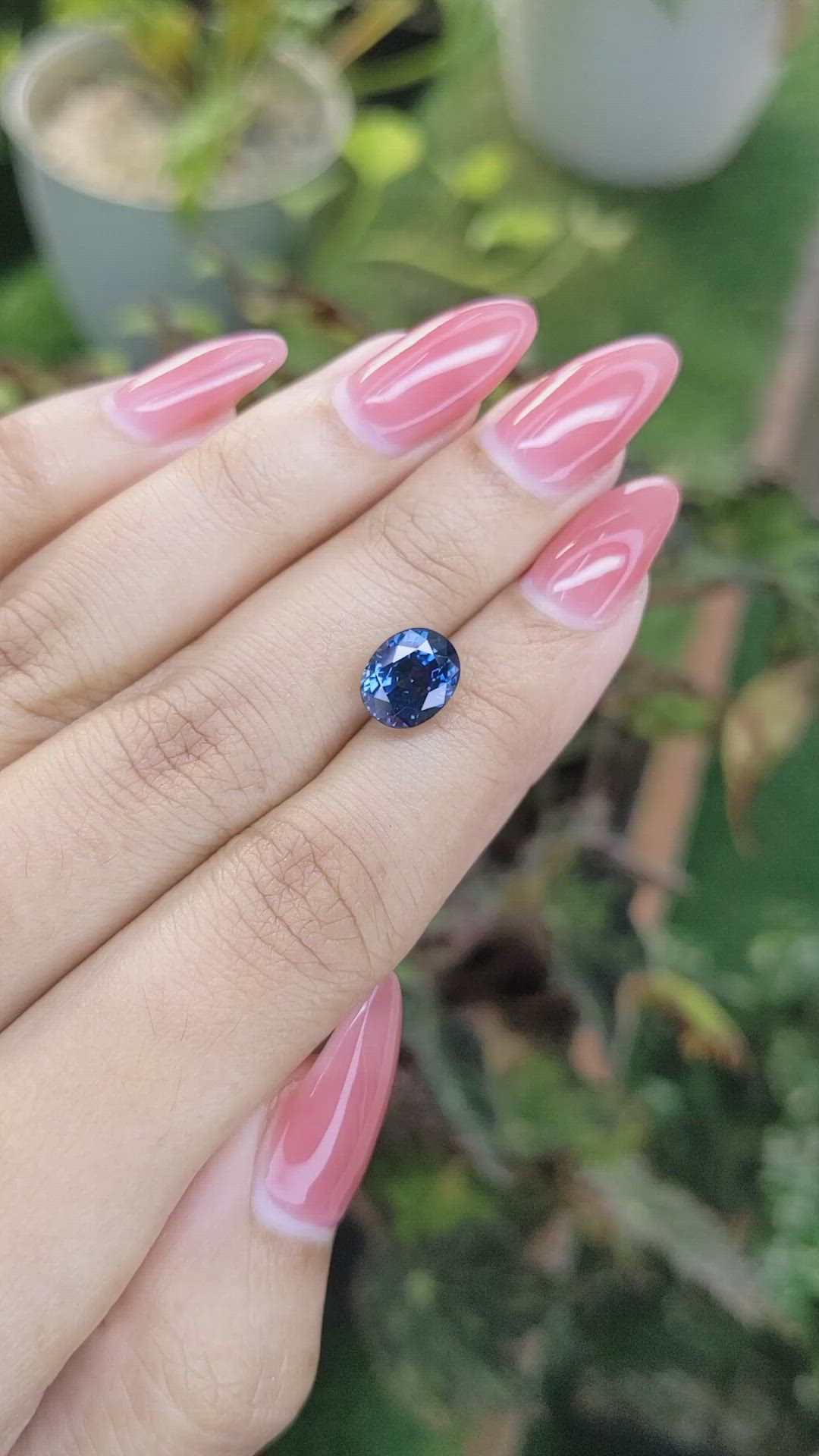 3.55 Ct. Blue Sapphire from Ceylon (Sri Lanka) Size Video
